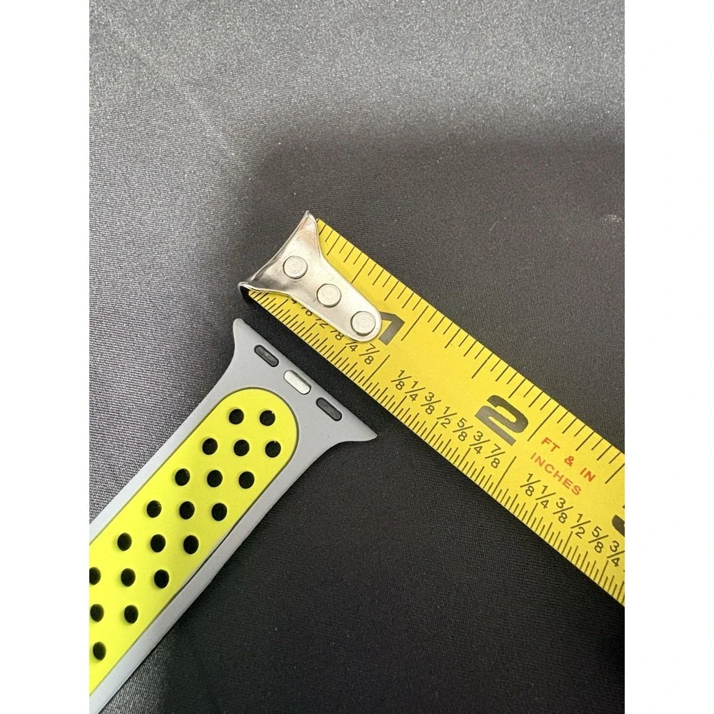 Apple Watch Band 38/40/41mm Breathable Sport Silicone Gray Volt M/L